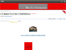 Tablet Screenshot of delcocostruzioni.com